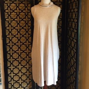 NWT FRANCESCAS CREAM MOCK‎ TURTLENECK  SWING DRESS SIZE LARGE